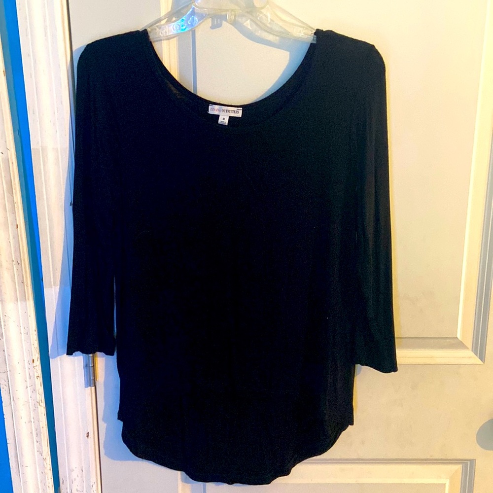 Black quarter sleeve really light weight and thin
